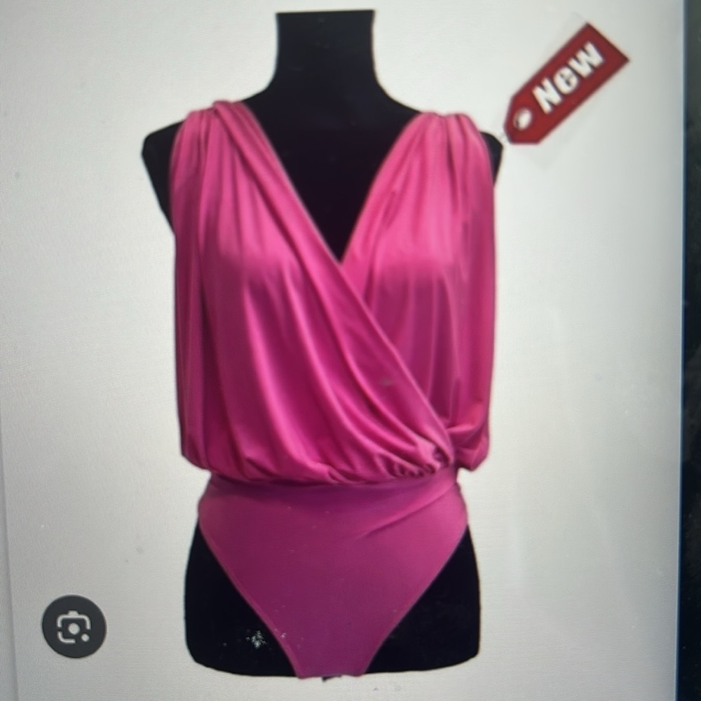 Vibrant Pink Women's Bodysuit